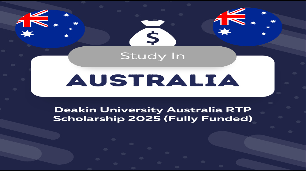 Deakin University Australia RTP Scholarship 2025 (Fully Funded)